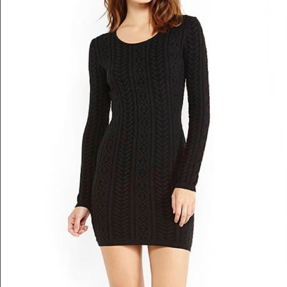 Long-sleeve black sweater dress NWT